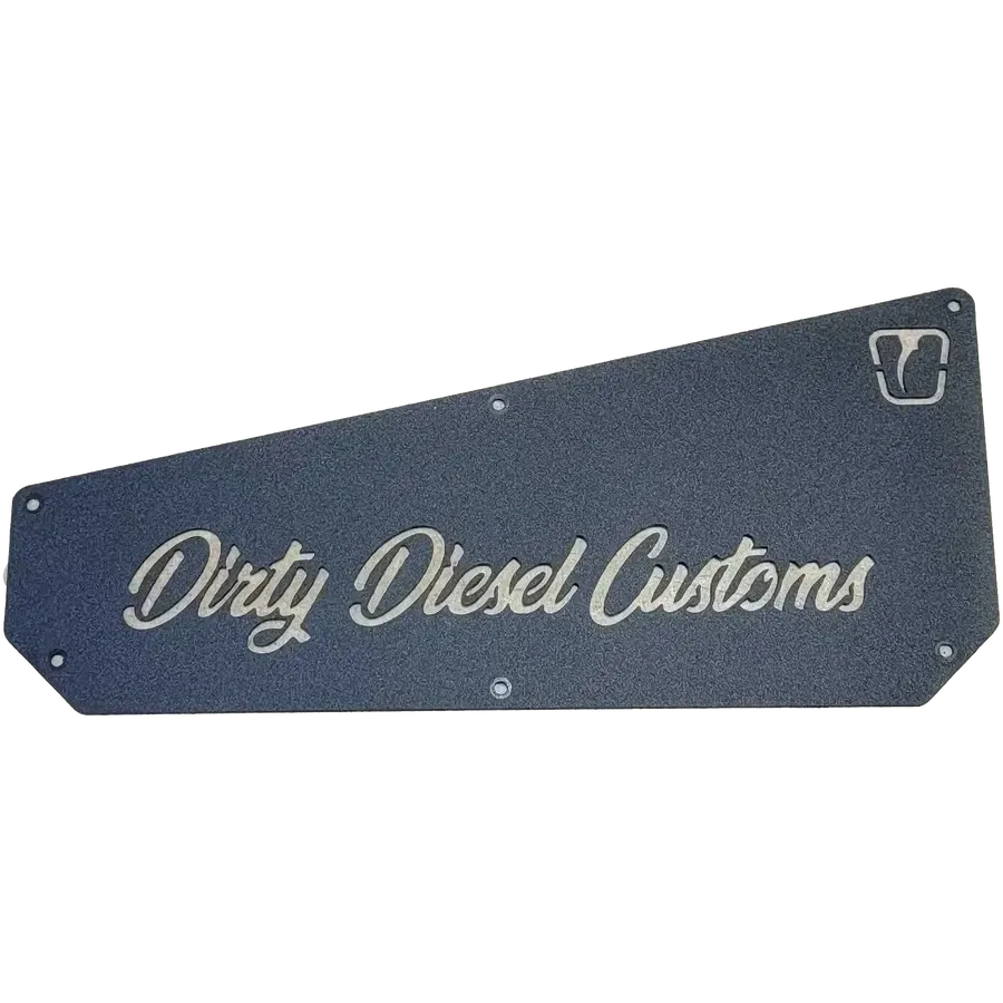 DIRTY Standard Height Mud Flaps Black (garage-sale-TI-SH-13-BLK-DIRTY-SET)-Mud Flap-Trigger Industries-Dirty Diesel Customs