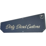 DIRTY Standard Height Mud Flaps Black (garage-sale-TI-SH-13-BLK-DIRTY-SET)-Mud Flap-Trigger Industries-Dirty Diesel Customs