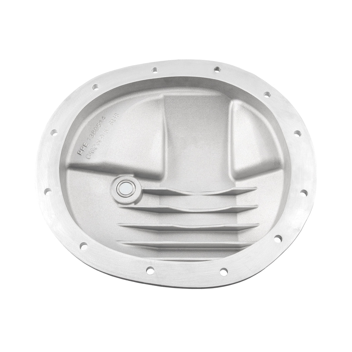 PPE 9.5 inch SU8 cast aluminum rear differential cover, raw finish, 2020-2026 GM 1500 3.0L Duramax