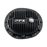 PPE 9.5 inch SU8 cast aluminum rear differential cover, black finish, 2020-2026 GM 1500 3.0L Duramax