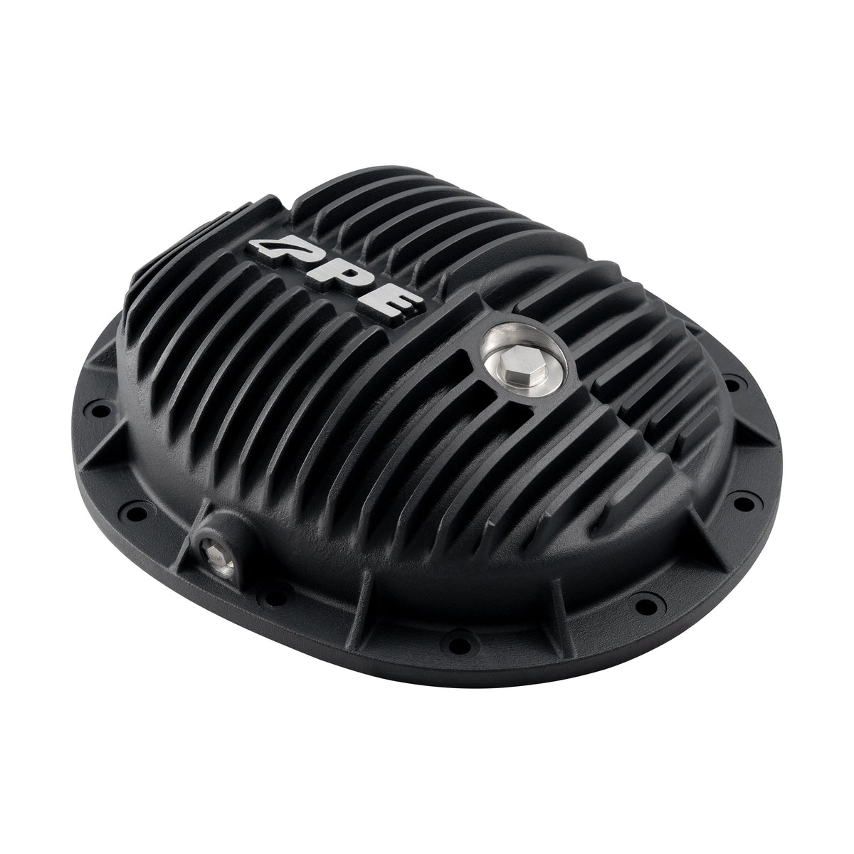 PPE 9.5 inch SU8 cast aluminum rear differential cover, black finish, 2020-2026 GM 1500 3.0L Duramax