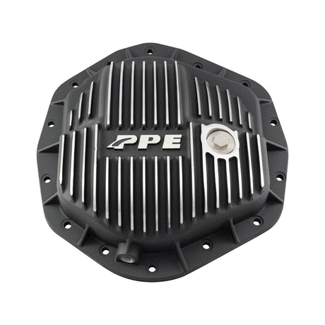 PPE 2001-2019 Duramax & Cummins AAM 11.5" 14-Bolt Heavy-Duty Cast Aluminum Rear Differential Cover, brushed finish