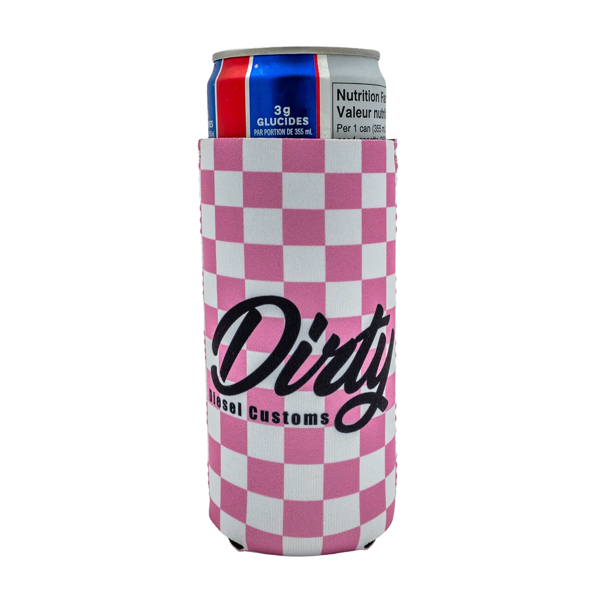 Dirty Diesel Checkered Drink Koozies-Beer Koozie-Dirty Diesel Customs-Dirty Diesel Customs