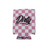 Dirty Diesel Checkered Drink Koozies-Beer Koozie-Dirty Diesel Customs-DDC-KZY-CHK/PNK-REG-Dirty Diesel Customs