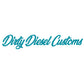 Dirty Diesel Customs Banner Sticker-Sticker-Dirty Diesel Customs-DDC-STICKER-BANNER-TEAL-M-Dirty Diesel Customs