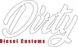 Dirty Diesel Decals-Sticker-Dirty Diesel Customs-DDC-DECAL-CLASSIC-RED/WHT-S-Dirty Diesel Customs
