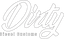 Dirty Diesel Decals-Sticker-Dirty Diesel Customs-DDC-DECAL-CLASSIC-SIL/WHT-S-Dirty Diesel Customs
