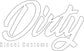 Dirty Diesel Decals-Sticker-Dirty Diesel Customs-DDC-DECAL-CLASSIC-WHT-S-Dirty Diesel Customs