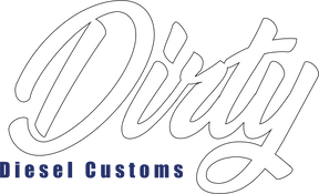 Dirty Diesel Decals-Sticker-Dirty Diesel Customs-Decal-Classic-Small-Blue-Dirty Diesel Customs