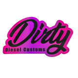 Dirty Diesel Holographic Sticker-Sticker-Dirty Diesel Customs-DDC-HG-STICKER-PINK-Dirty Diesel Customs