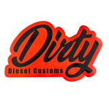 Dirty Diesel Holographic Sticker-Sticker-Dirty Diesel Customs-DDC-HG-STICKER-RED-Dirty Diesel Customs