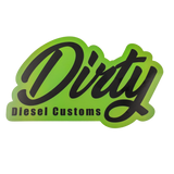 Dirty Diesel Holographic Sticker-Sticker-Dirty Diesel Customs-DDC-STICKER-HOLO-GRN-Dirty Diesel Customs