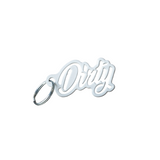 Dirty Diesel Keychain-Keychain-Dirty Diesel Customs-Dirty-Keychain-WHITE-Dirty Diesel Customs