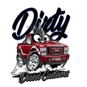 Dirty Diesel Kids Cartoon Truck T-Shirt-T-Shirt-Dirty Diesel Customs-Dirty Diesel Customs