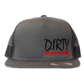 Dirty Diesel Snapback Trucker Hat-Hat-Dirty Diesel Customs-raddest-hat-flat-brim-Dirty Diesel Customs