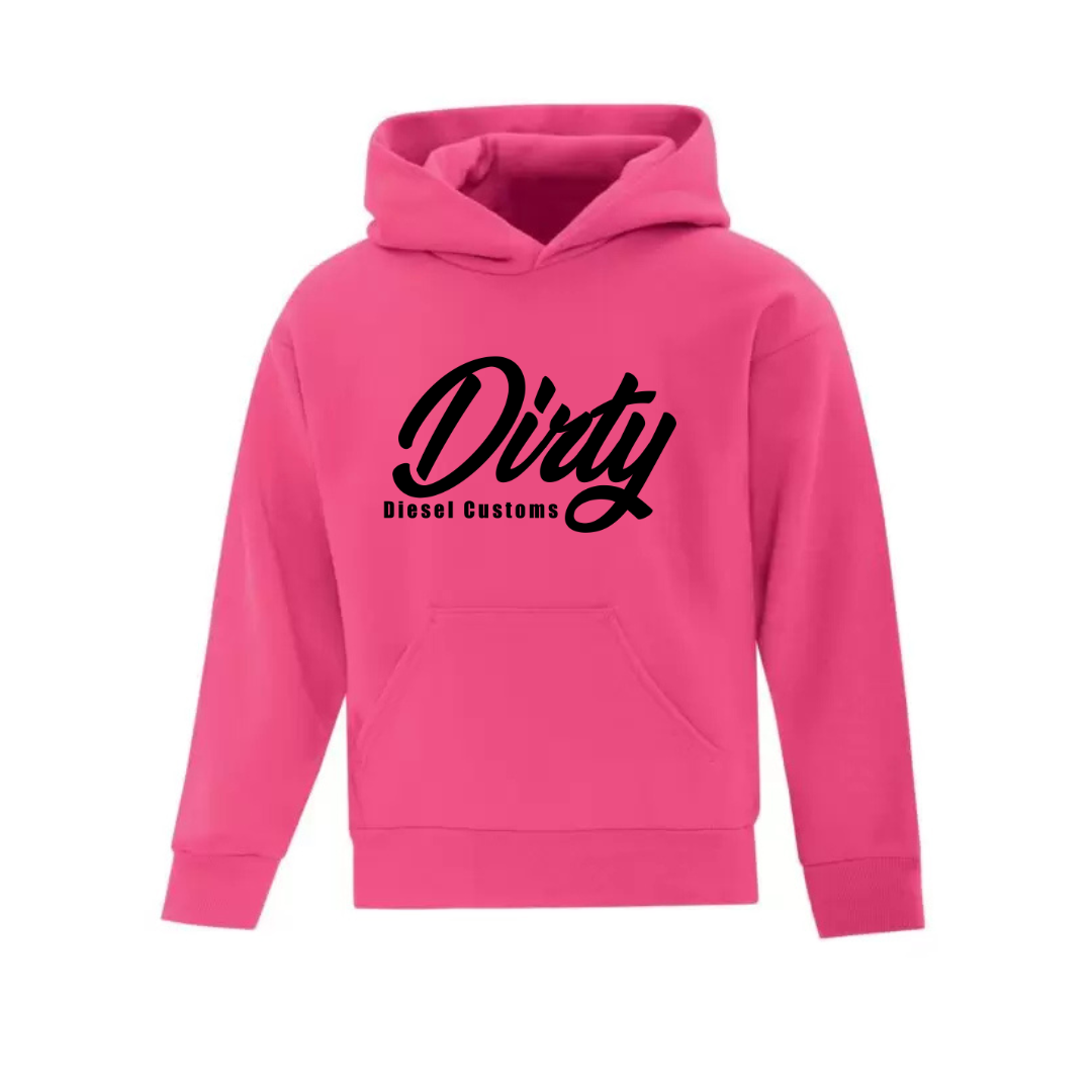 Dirty Diesel Youth Hoodie-Hoodie-Dirty Diesel Customs-DDC-YOUTH-HOODIE-PNK-SM-Dirty Diesel Customs