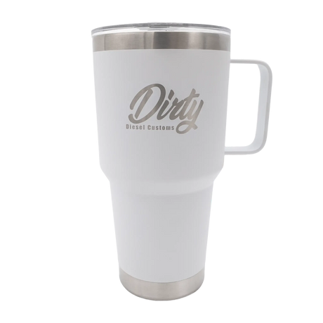 Dirty Tumbler-Tumbler Cup-Dirty Diesel Customs-DDC-TUMBLER-WHT-Dirty Diesel Customs