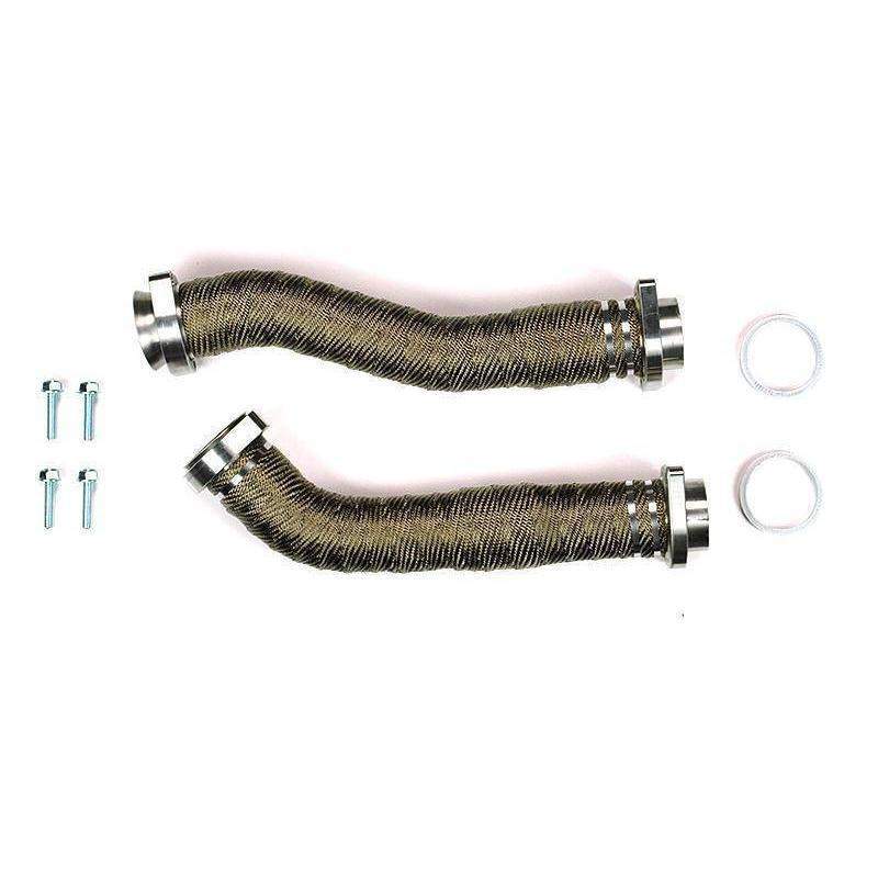 *Discontinued* 1999.5-2002 Powerstroke Stainless Steel Up-Pipes (Ceramic Coated & Wrapped) (SD-UPPIPE-7.3-CW)-Up-Pipes-Sinister-Dirty Diesel Customs
