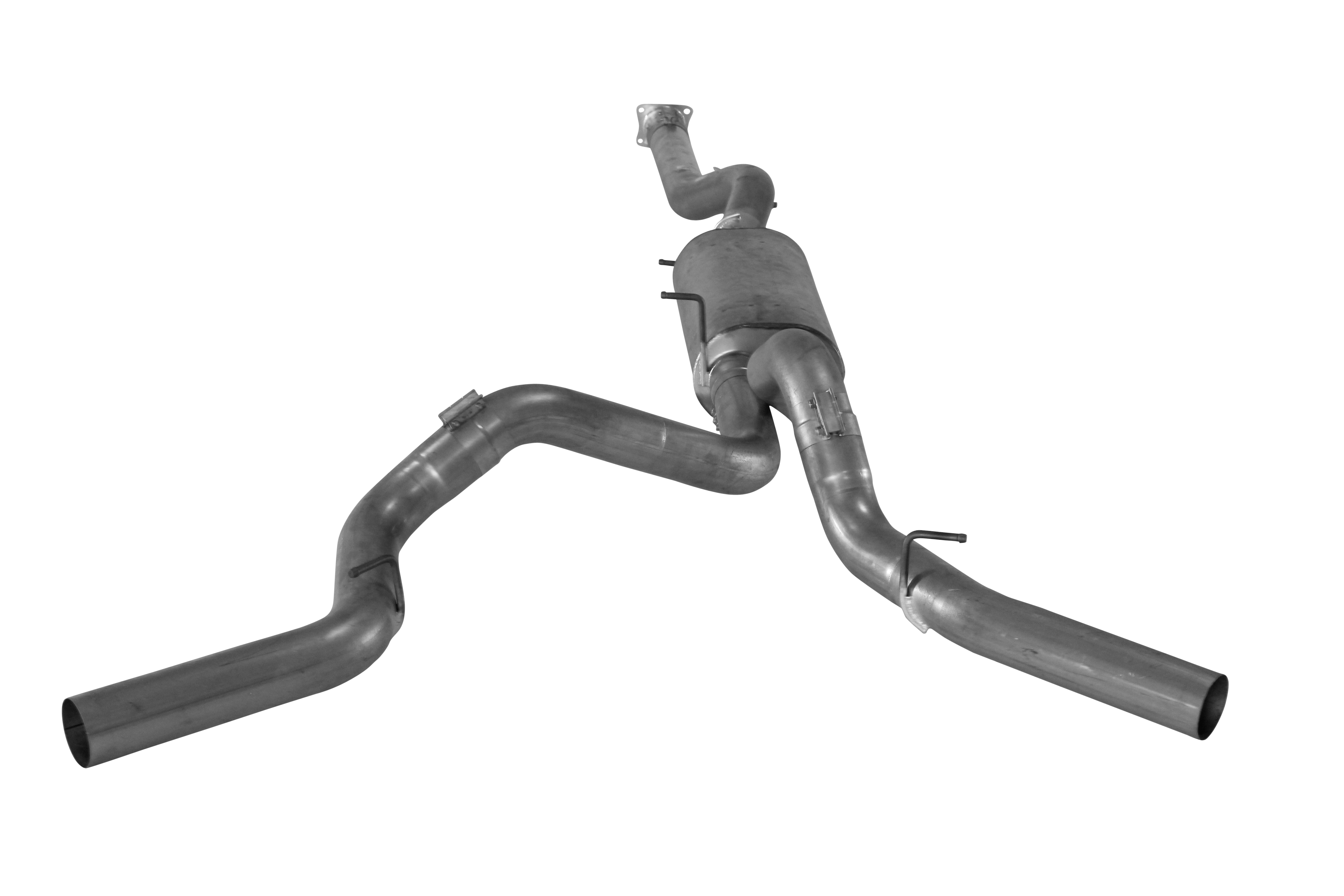 *Discontinued* 2001-2005 Duramax 4" Cat Back Dual Exhaust (FLO-723)-Cat Back Exhaust System-Flo-Pro-FLO-723-Dirty Diesel Customs