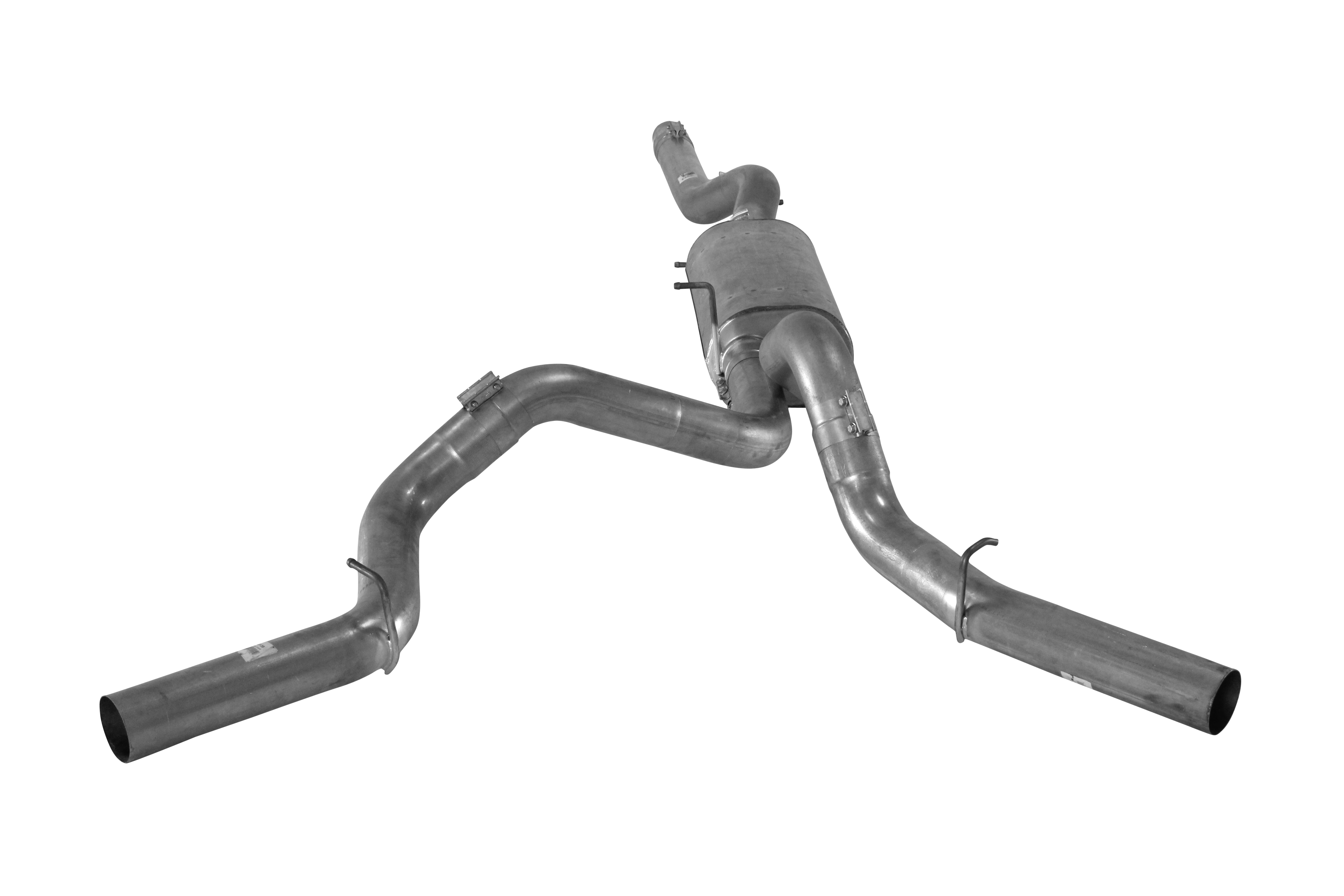 *Discontinued* 2001-2007 Duramax DRW 4" Cat Back Dual Exhaust (FLO-727)-Cat Back Exhaust System-Flo-Pro-FLO-727-Dirty Diesel Customs