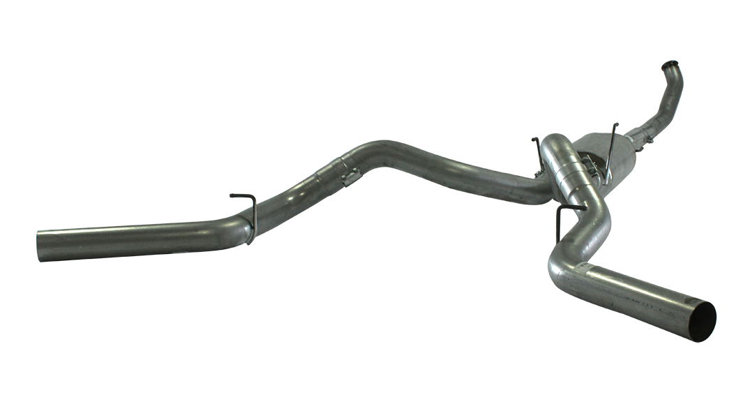 *Discontinued* 2003-2004.5 Cummins 4" Turbo Back Dual Exhaust System w/ Muffler (FLO-705)-Turbo Back Exhaust System-Flo-Pro-FLO-705-Dirty Diesel Customs