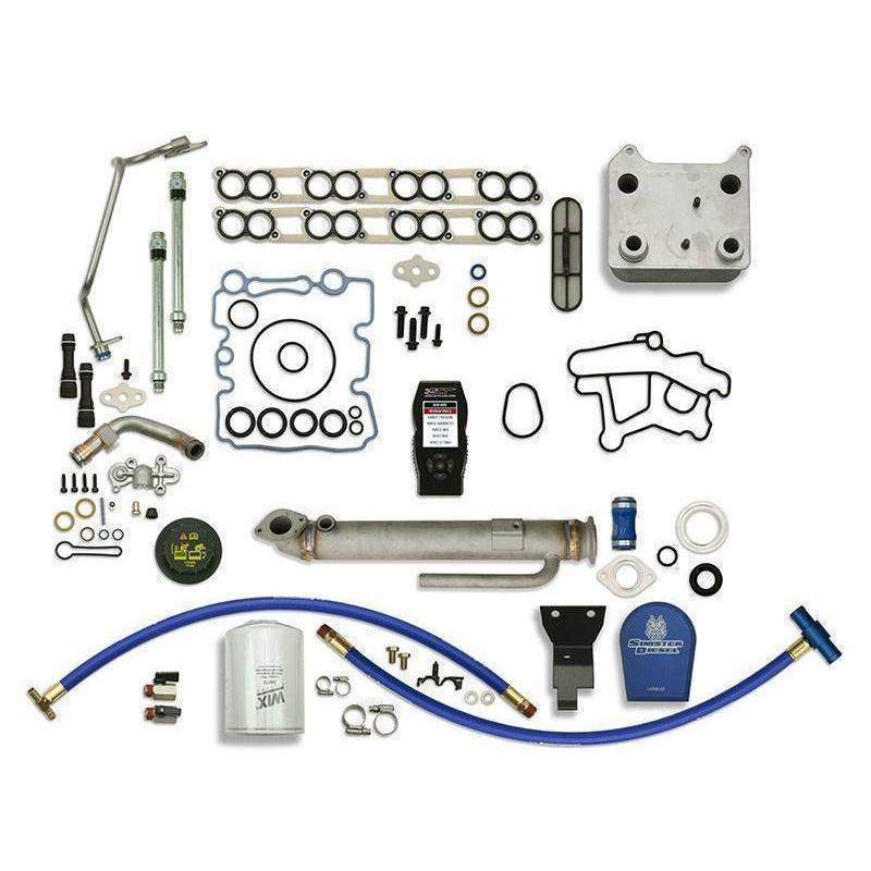 *Discontinued* 2003-2007 Powerstroke Solution Kit W/ Round Cooler, Filter, '03 Update (SD-BS-6.0-EGRC-RC-CF-UK-03)-Solution Package-Sinister-Dirty Diesel Customs