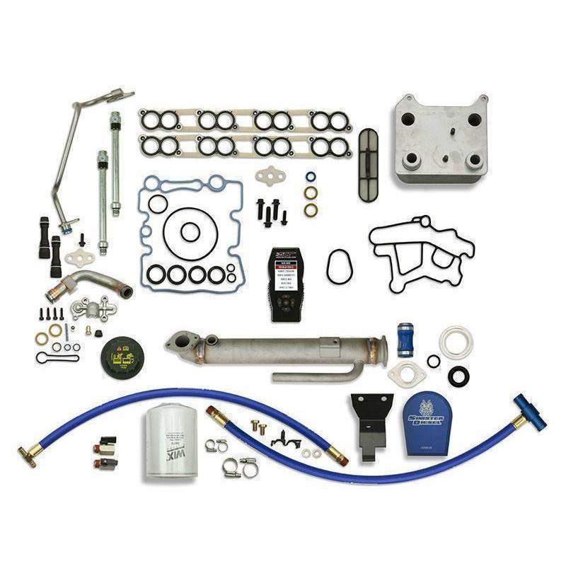 *Discontinued* 2003-2007 Powerstroke Solution Kit W/ Round Cooler, Filter, '03 Update (SD-BS-6.0-EGRC-RC-CF-UK-03)-Solution Package-Sinister-SD-BS-6.0-EGRC-RC-CF-UK-03-Dirty Diesel Customs
