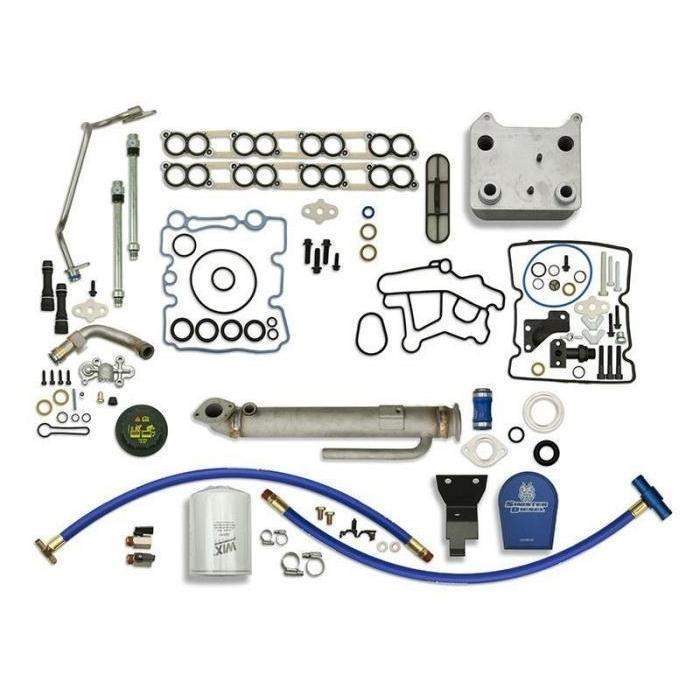 *Discontinued* 2003-2007 Powerstroke Solution Kit W/ Round Cooler, Filter, '05 Update (SD-BS-6.0-EGRC-RC-CF-UK-05)-Solution Package-Sinister-SD-BS-6.0-EGRC-RC-CF-UK-05-Dirty Diesel Customs