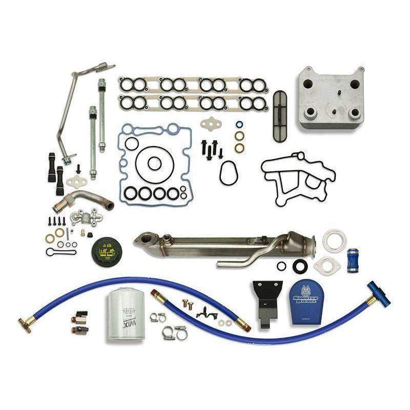 *Discontinued* 2003-2007 Powerstroke Solution Kit W/ Square Cooler, Filter '03 Update (SD-BS-6.0-EGRC-SC-CF-UK-03)-Solution Package-Sinister-Dirty Diesel Customs