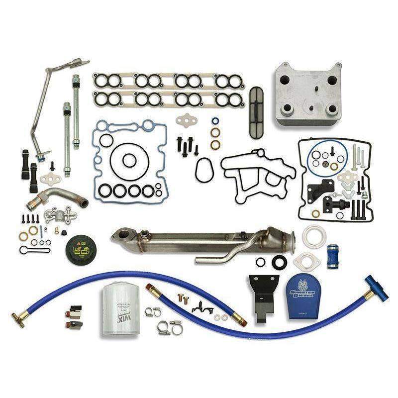 *Discontinued* 2003-2007 Powerstroke Solution Kit W/ Square Cooler, Filter, '05 Update (SD-BS-6.0-EGRC-SC-CF-UK-05)-Solution Package-Sinister-Dirty Diesel Customs