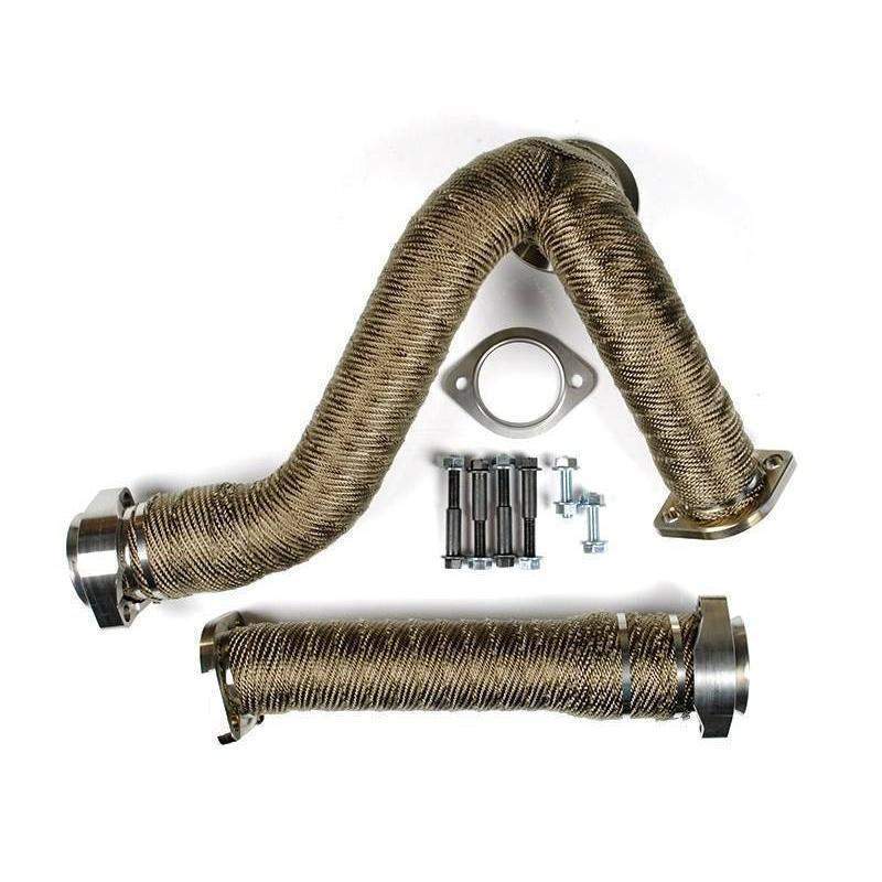 *Discontinued* 2003-2007 Powerstroke Y-Pipes (Ceramic Coated & Heat Wrapped) (SD-YPIPE-6.0-CW)-Up-Pipes-Sinister-SD-YPIPE-6.0-CW-Dirty Diesel Customs