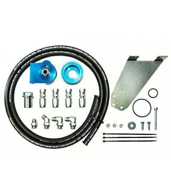 *Discontinued* 2003-2009 Cummins Remote Oil Filter Relocation Kit (HP10016)-Oil Filter Relocation Kit-PACBRAKE-Dirty Diesel Customs