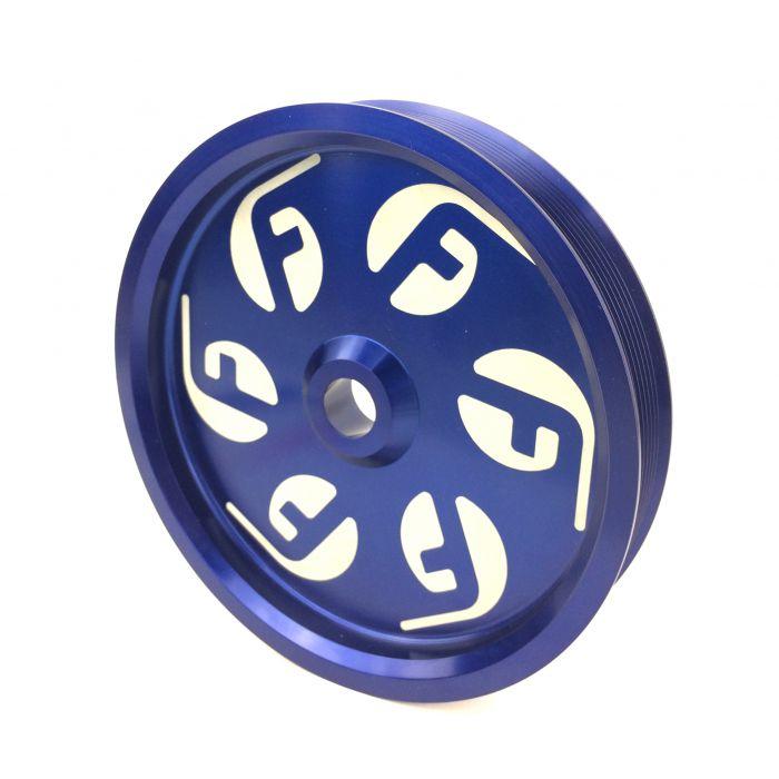 *Discontinued* 2003-2018 Cummins Dual Pump Solid Pulley (FPE-34211-BLK)-Dual Pump Pulleys-Fleece Performance-FPE-34211-BLU-Dirty Diesel Customs
