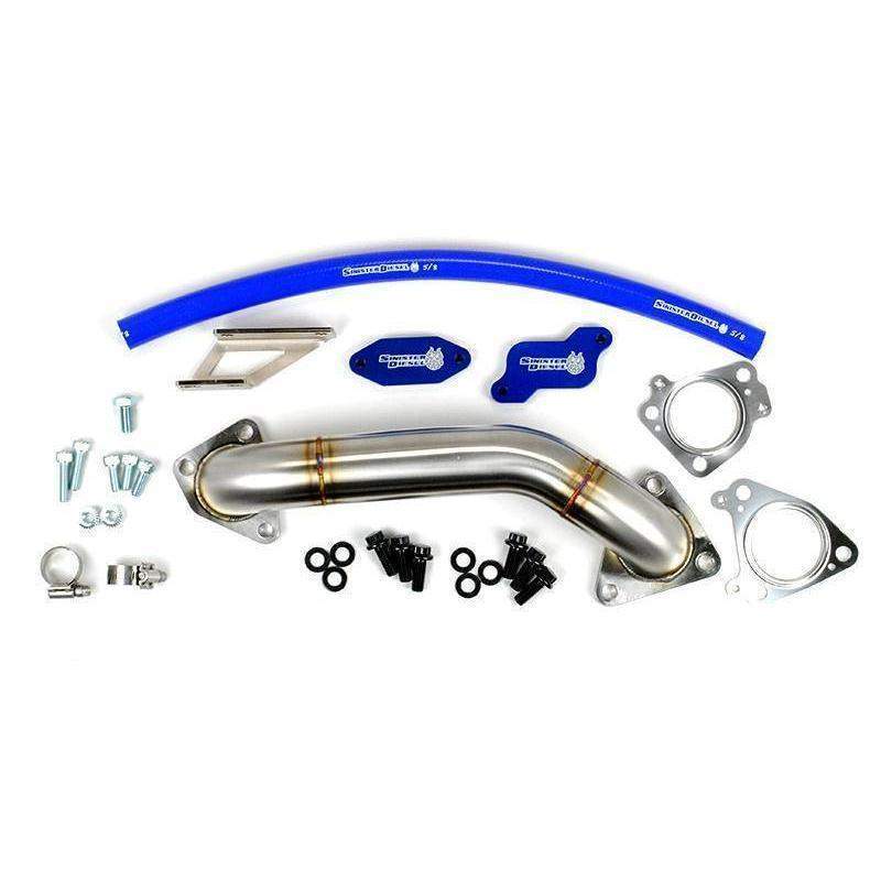 *Discontinued* 2004.5-2005 Duramax EGR Delete Kit W/ Passenger Side Up-Pipe (SD-EGRD-LLY-UP)-EGR Delete-Sinister-Dirty Diesel Customs