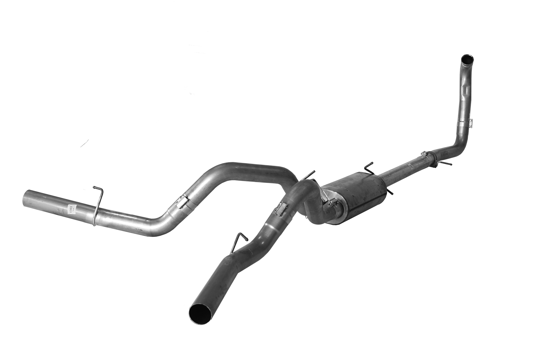 *Discontinued* 2005-2007 Powerstroke 4" Turbo Back Dual Exhaust (FLO 716)-Turbo Back Exhaust System-Flo-Pro-FLO-716-Dirty Diesel Customs