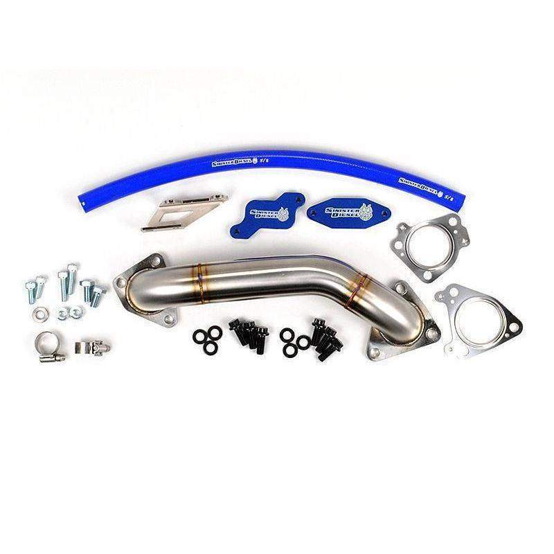 *Discontinued* 2006-2007 Duramax LBZ EGR Delete W/ Passenger Side Up-Pipe (SD-EGRD-LBZ-UP)-EGR Delete-Sinister-SD-EGRD-LBZ-UP-Dirty Diesel Customs