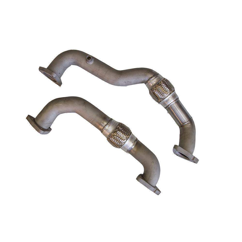 *Discontinued* 2008-2010 6.4L Powerstroke - OEM Up-Pipes W/ Custom Bellows-Up-Pipes-Dirty Diesel Customs-Dirty Diesel Customs