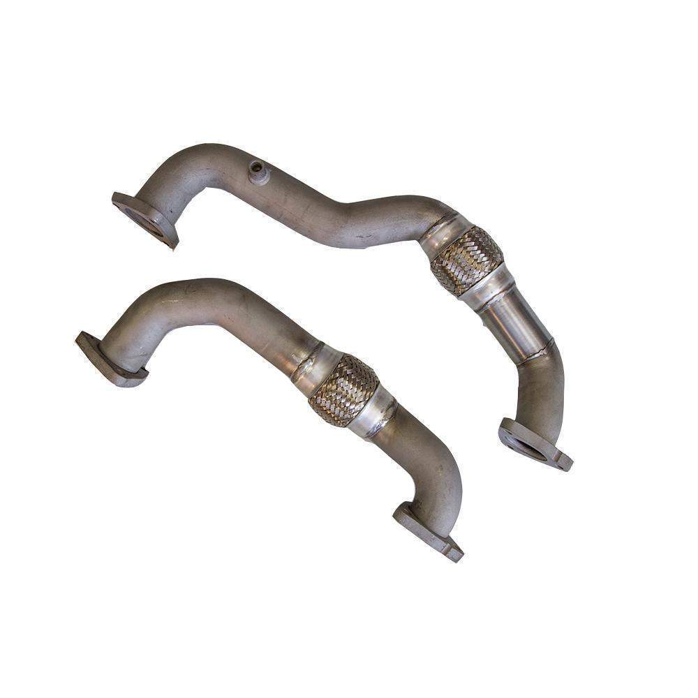 *Discontinued* 2008-2010 6.4L Powerstroke - OEM Up-Pipes W/ Custom Bellows-Up-Pipes-Dirty Diesel Customs-ddc-up-pipe-Dirty Diesel Customs