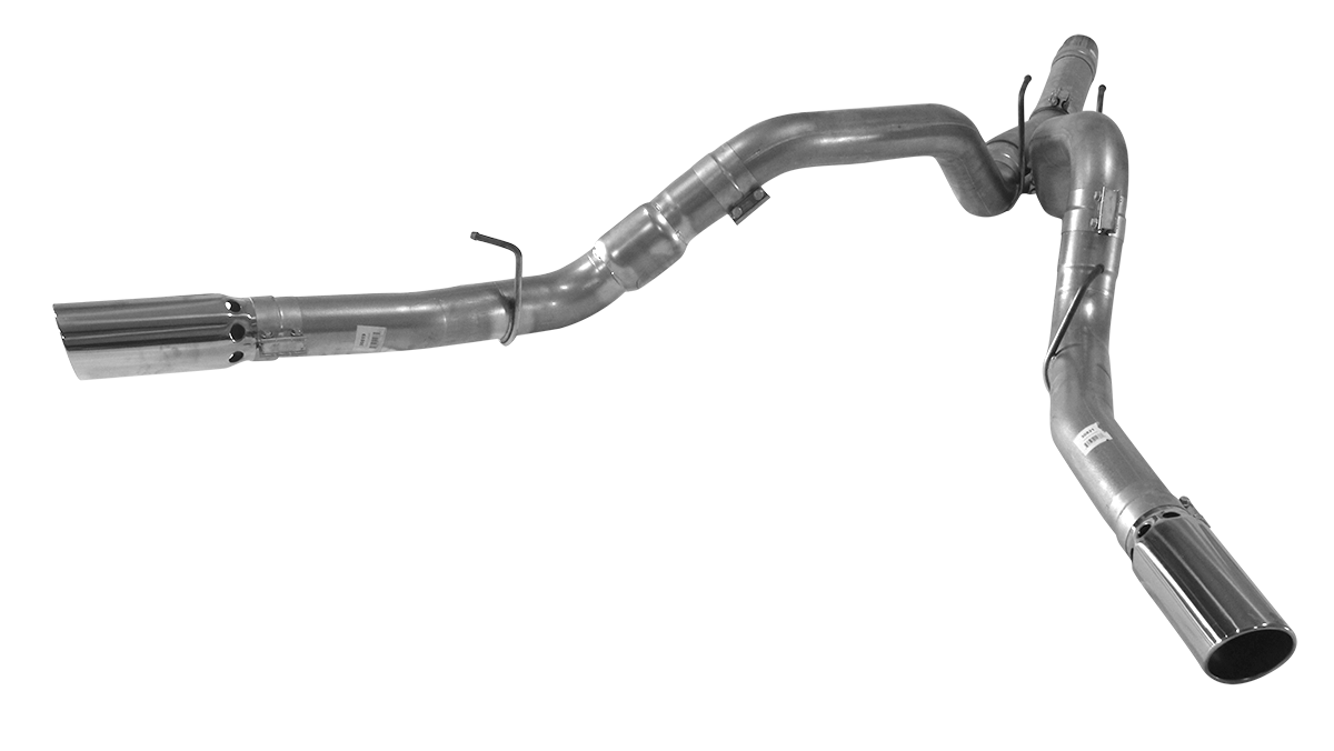 *Discontinued* 2008-2010 Powerstroke 4" DPF Back Dual Exhaust System (FLO 730)-Filter Back Exhaust System-Flo-Pro-FLO-730-Dirty Diesel Customs