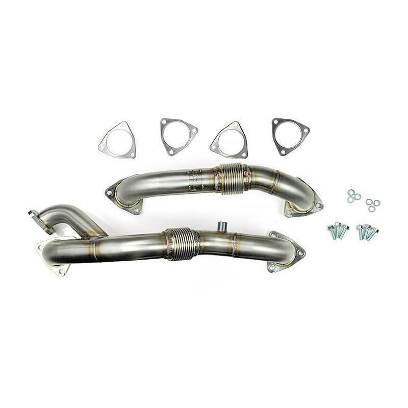 *Discontinued* 2008-2010 Powerstroke Raw Up-Pipes w/ EGR Provision (SD-UPPIPE-6.4-EGR)-Up-Pipes-Sinister-Dirty Diesel Customs