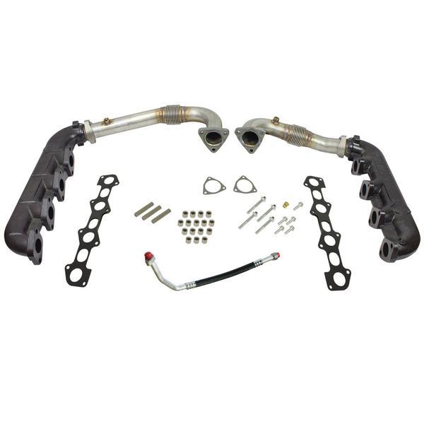 *Discontinued* 2008-2010 Powerstroke Up-Pipe & Exhaust Manifold Combo Kit (1041481)-Up-Pipes-BD Diesel-1041481-Dirty Diesel Customs