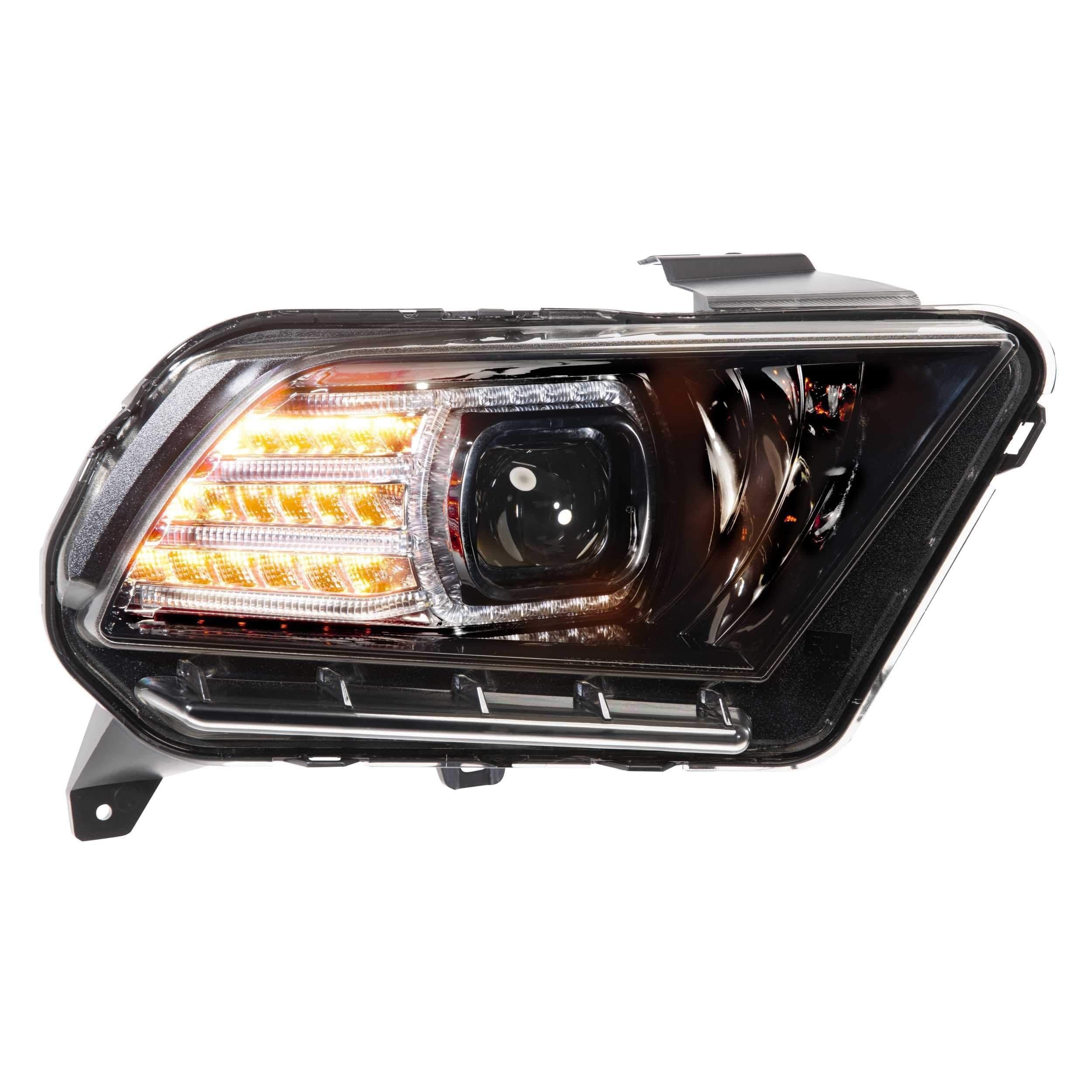 *Discontinued* 2010-2014 Ford Mustang XB LED Black Headlights (LF420)-Headlights-Morimoto-Dirty Diesel Customs