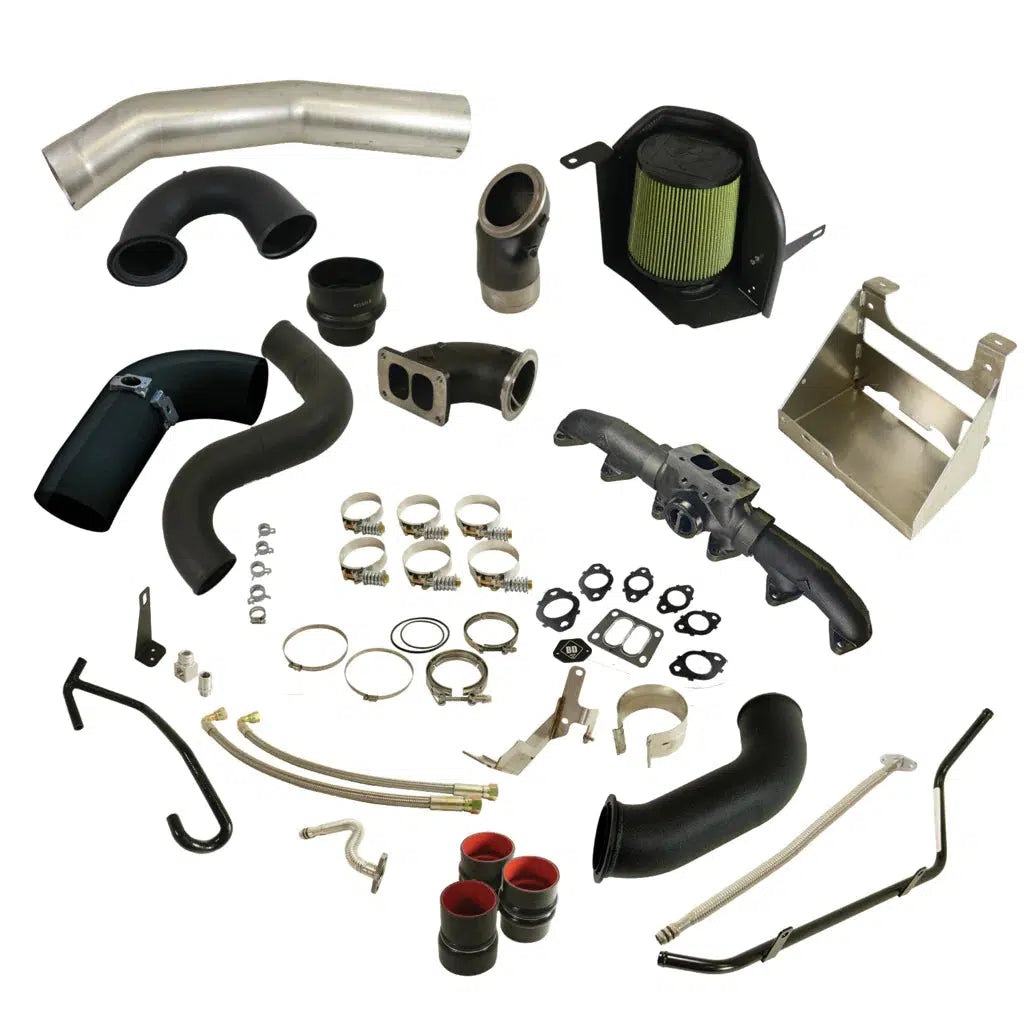 *Discontinued* 2013-2018 Cummins Cobra Turbo Install Kit w/S300SX-E/S400 (1045766)-Turbo Install Kit-BD Diesel-Dirty Diesel Customs