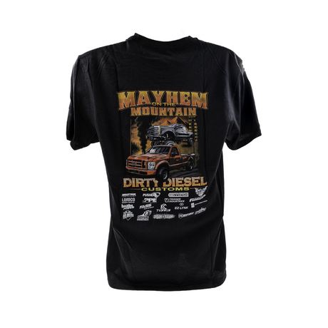*Discontinued* 2025 Mayhem on the Mountain Drag Day Tee-T-Shirt-Dirty Diesel Customs-Dirty Diesel Customs