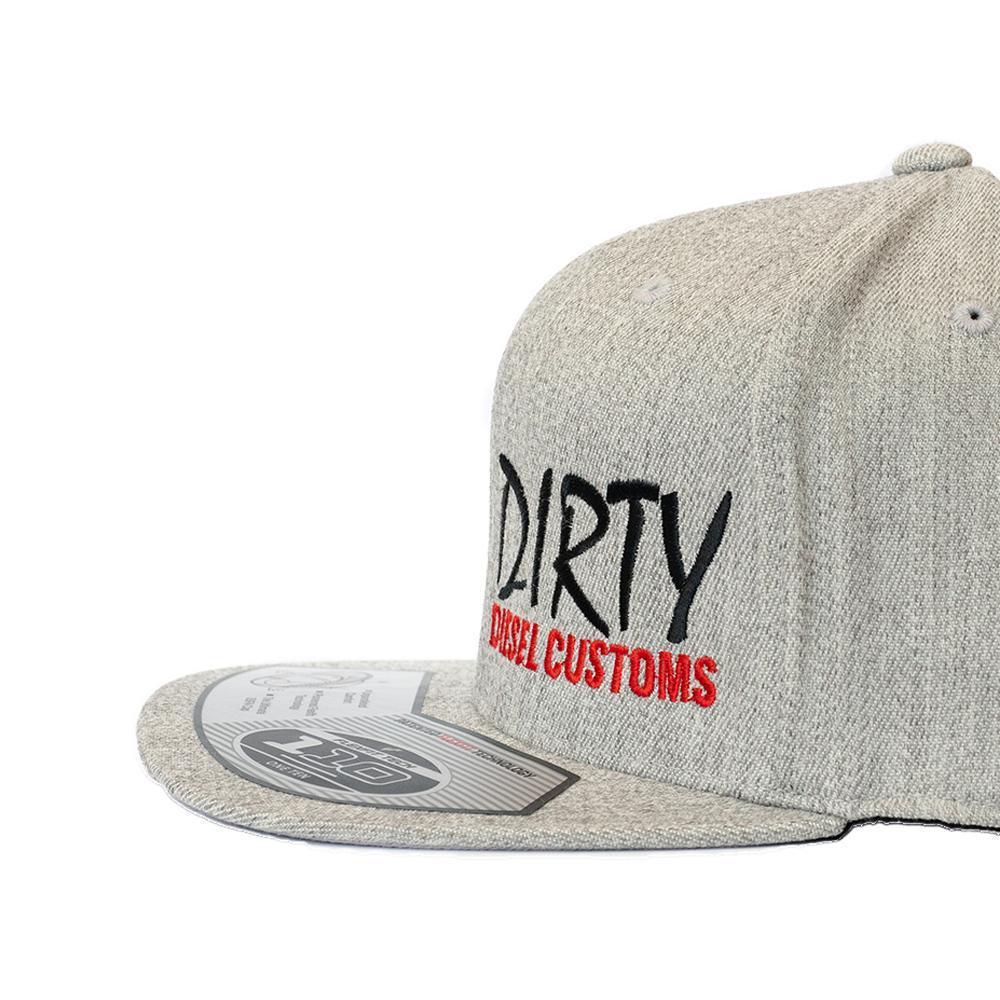 *Discontinued* Dirty Diesel Customs Grey Snapback-Hat-Dirty Diesel Customs-Grey-Dirty-Snapback-Dirty Diesel Customs