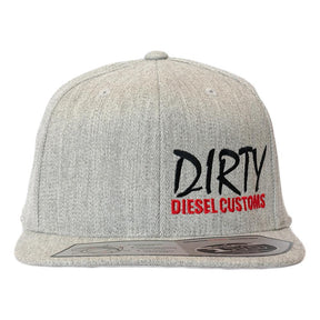 *Discontinued* Dirty Diesel Customs Grey Snapback-Hat-Dirty Diesel Customs-Grey-Dirty-Snapback-Dirty Diesel Customs