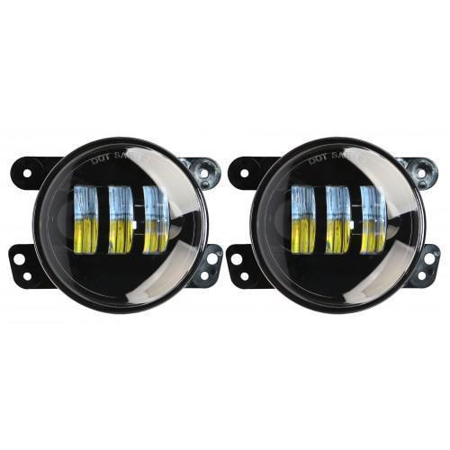 *Discontinued* Jeep Wrangler 4" Replacement Fog Light set (Black Ops) (10-20089)-Fog Lights-Speed Demon-Dirty Diesel Customs