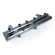 S&S Diesel Double-Barrel Fuel Rail RAIL-DBL-BRL - three-quarter view, bare rail (no caps)
