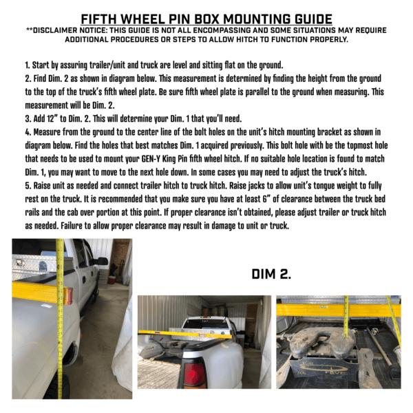 Executive 5th Wheel King Pin Box (GH-8030)-Towing Accessories-Gen-Y Hitch-Dirty Diesel Customs