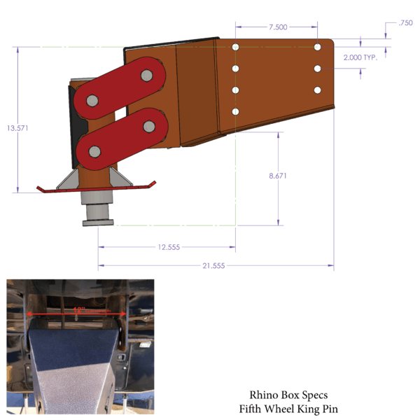 Executive 5th Wheel King Pin Box (GH-8030)-Towing Accessories-Gen-Y Hitch-Dirty Diesel Customs
